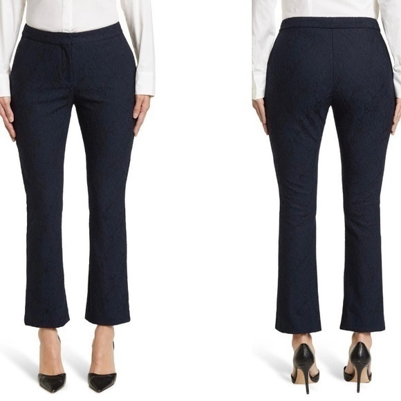 HUGO BOSS Tasice Tonal Textured Pants in Open Blue